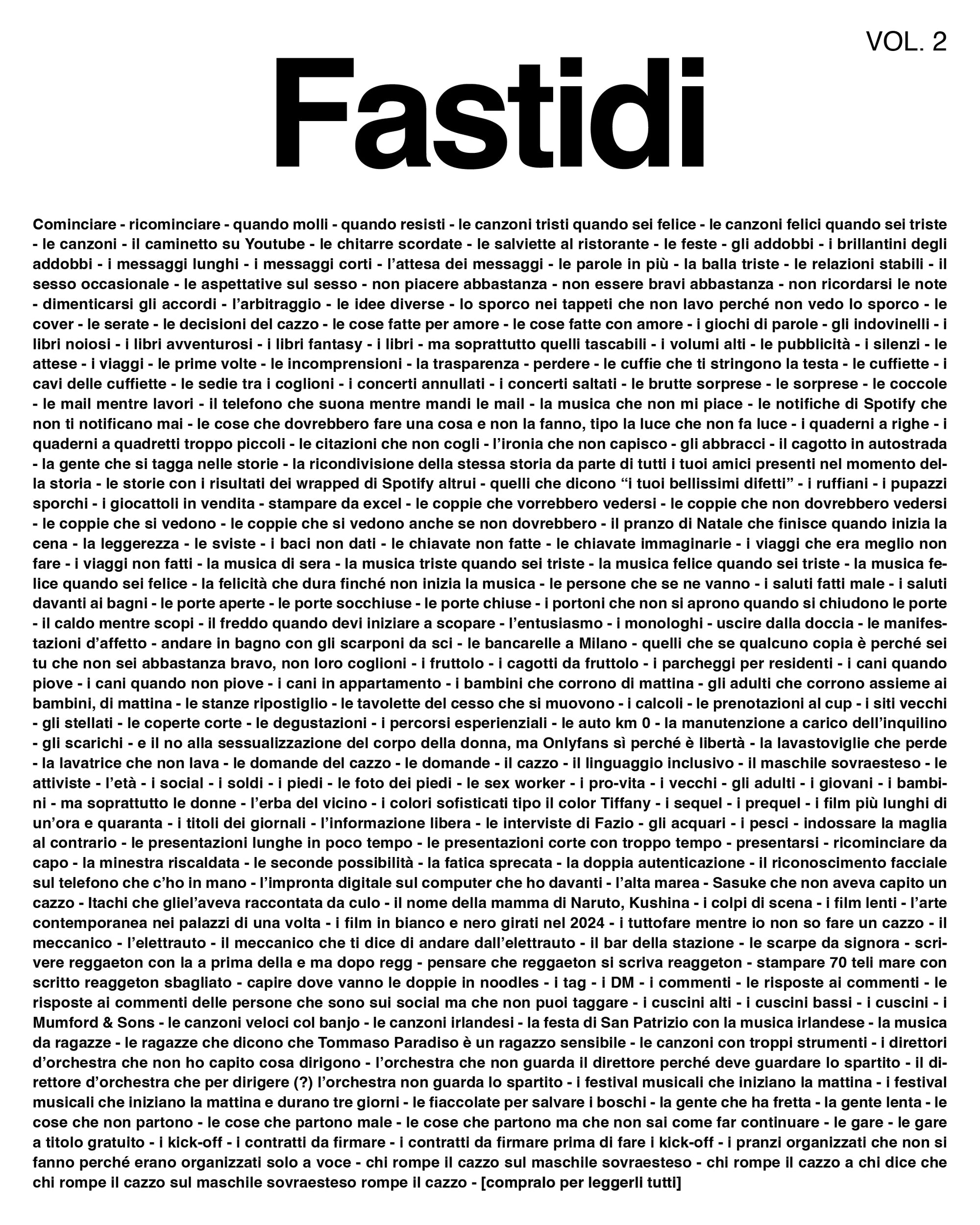 Fastidi vol. 2